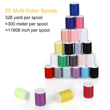 Sewing Thread with Bobbins and Spools