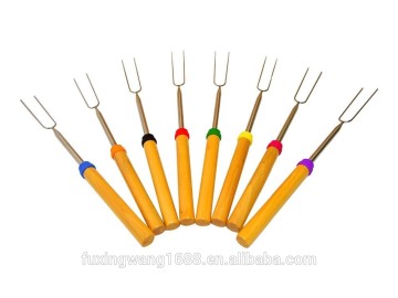 Telescopic Marshmallow Roasting Sticks Set Retractable Extendable Smores Skewers Outdoor Camping Cookware Accessories
