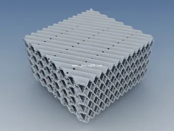 Mass transfer--Ceramic structured packing & structured ceramic corrugated board packing