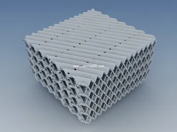 Mass transfer--Ceramic structured packing & structured ceramic corrugated board packing