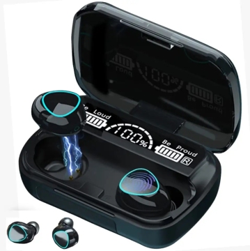 Factory Price M10 TWS Earphones: Wireless Sports Headset with LED Display & Power Bank