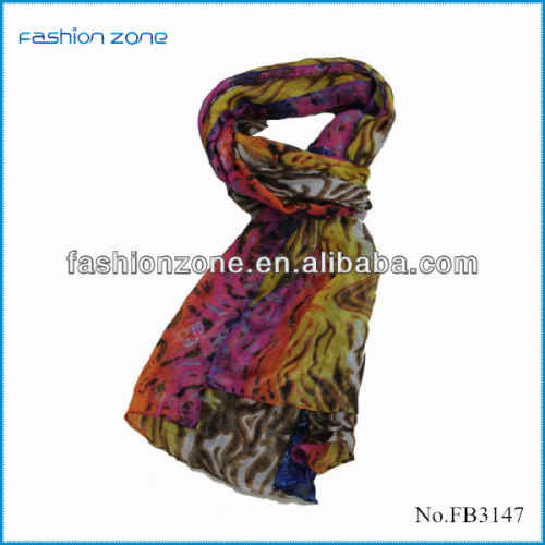 Aztec print polyester fan magic scarf