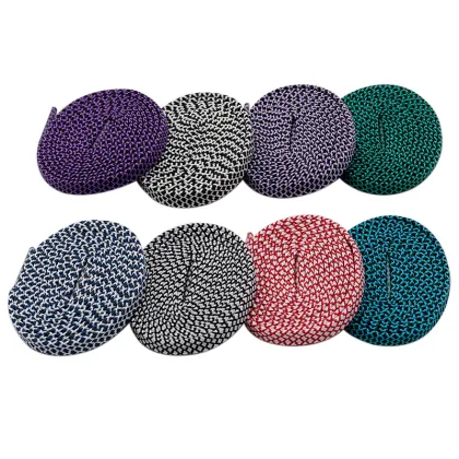 Trendy Double Color Flat Polyester Shoe Laces for 700, Jordan, and Converse Shoes
