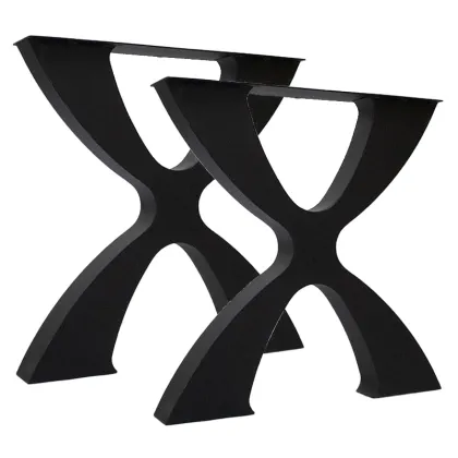 Xavier Handcrafted Black Metal Table Legs