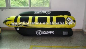 Hot Sale! PVC Inflatable Towable Water Ski 3 Person Banana Tube