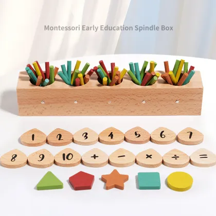 Montessori Preschool Learning: Playful Teaching Aids, Manipulatives, Counting Sticks, and Kids Math Toys
