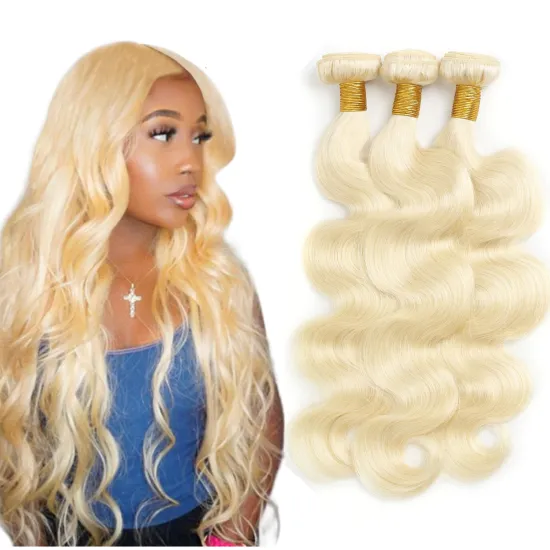 613 Blonde Bundles Brazilian Hair Body Wave Bundles In Wholesale Deals 100% Human Hair For Woman Remy Hair Extension