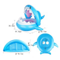 cartoon shark shape swim ring float seat boat