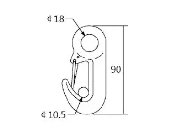 Galvanized Car Tow Hook and Eye Hook Forge Hook