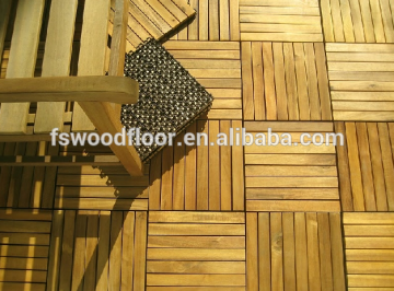 smooth teak outdoor decking for long time used