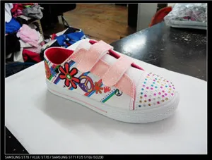 Hot selling Printed canvas  Children shoes