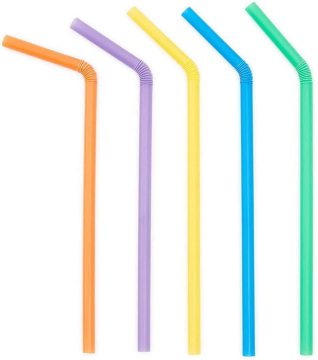 Biodegradable and Individually Wrapped PLA Drinking Straws - Food Grade Non-Plastic Alternative