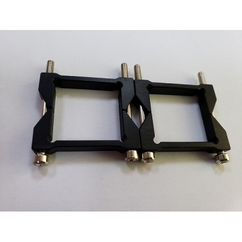CNC service aluminum tube clamp with screws