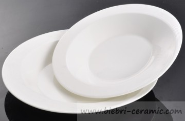 ciotola ovale per pane ovale in porcellana fine in porcellana ceramica