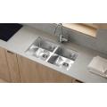 Stainless Steel PVD 32 Inch Double Bowl Sink