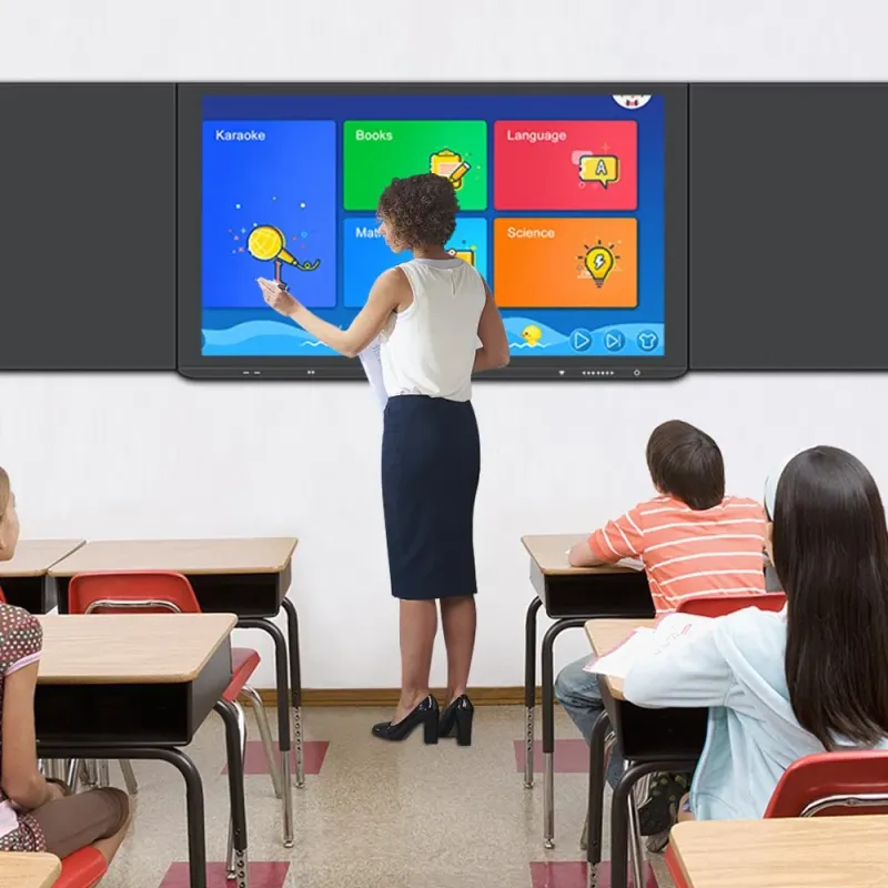 85-86 Inch All-in-One PC School Teaching LCD Display with Touch Screen and Nano Interactive Blackboard