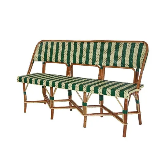 Commercial Rattan Outdoor Patio Garden Bench