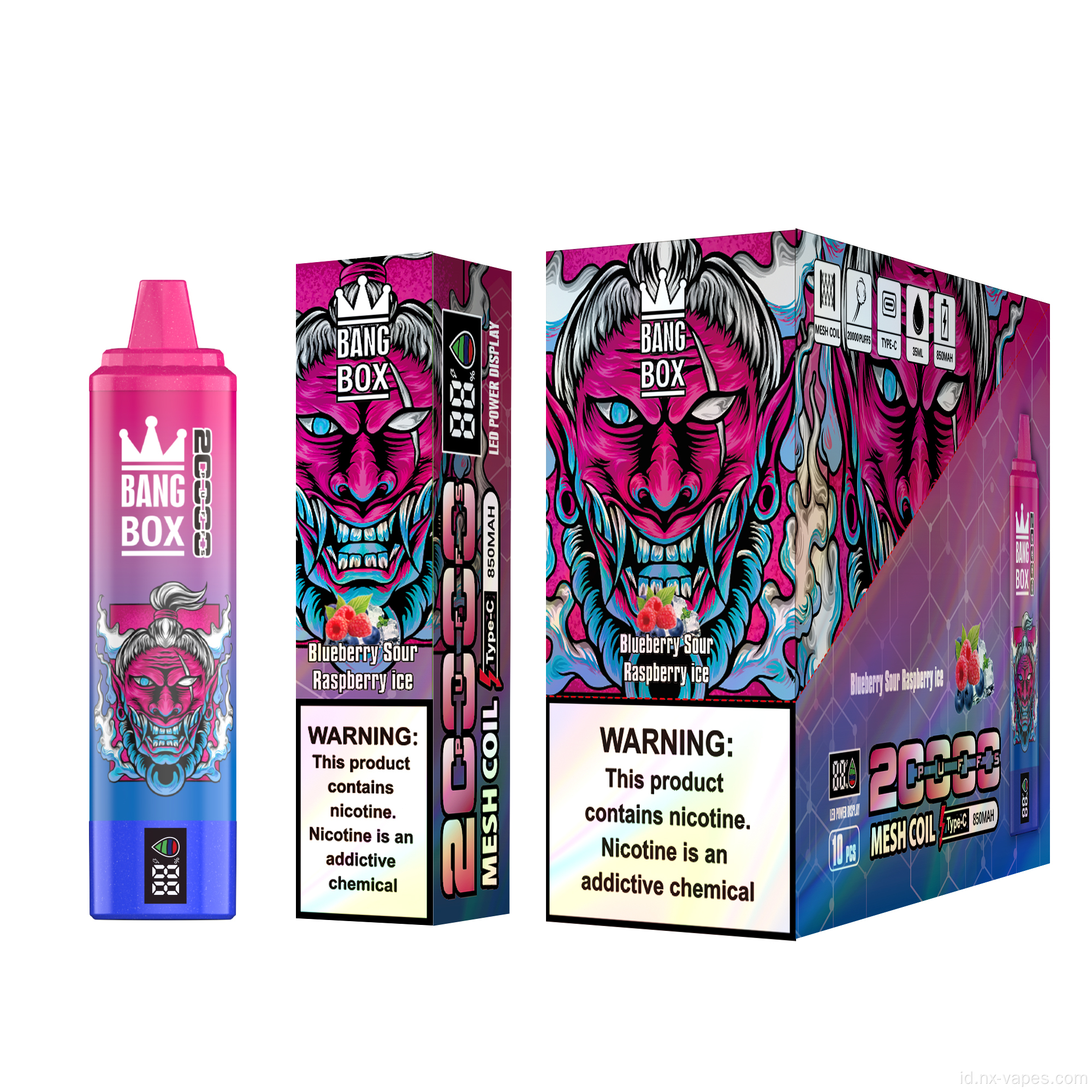 Bang box 20000 puff vape sekali pakai