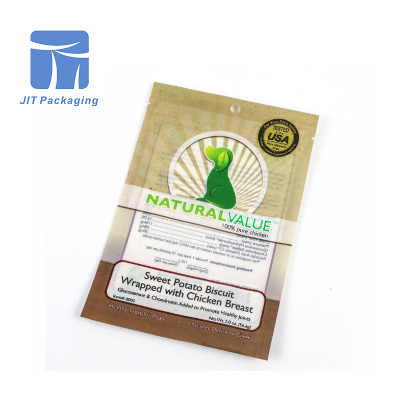Bolsas de empaque de bocadillos para mascotas totalmente naturales