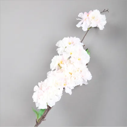 Artificial Cherry Blossom Flower Artificial Cherry Blossom Sakura Tree Branches White Cherry Blossom Branches for Decor