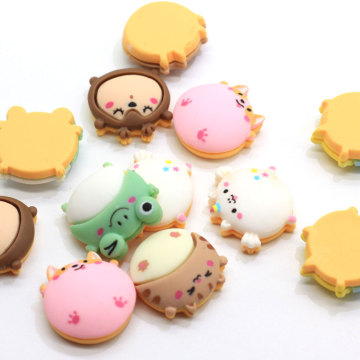 Мульти полимерный дизайн Kawaii бусины в виде животных Fat Cat Frog Flatback Cabochon Craft Дети Подвеска с орнаментом брелок Diy Art Deco