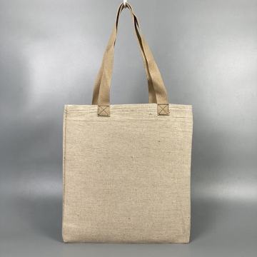 स्पष्ट पीवीसी जूट लिनन शॉपिंग बैग
