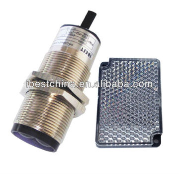 M30 Retro reflective Photo Sensor Switch, Reflector Photoelectric Sensor Switch, Photocell, Photoeye, Photo cell