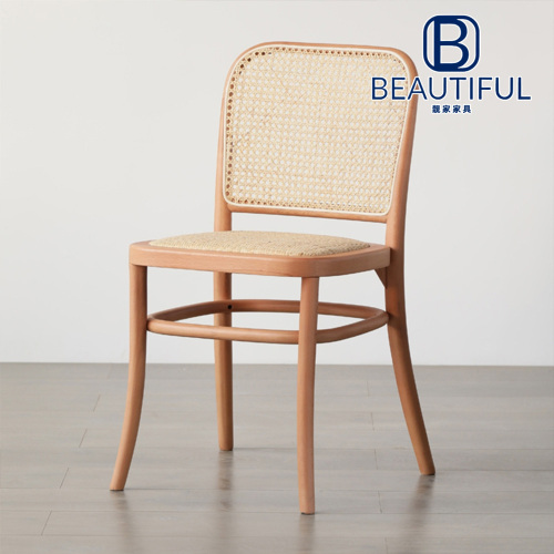 Liangjia Masif ahşap rattan dokuma sandalye