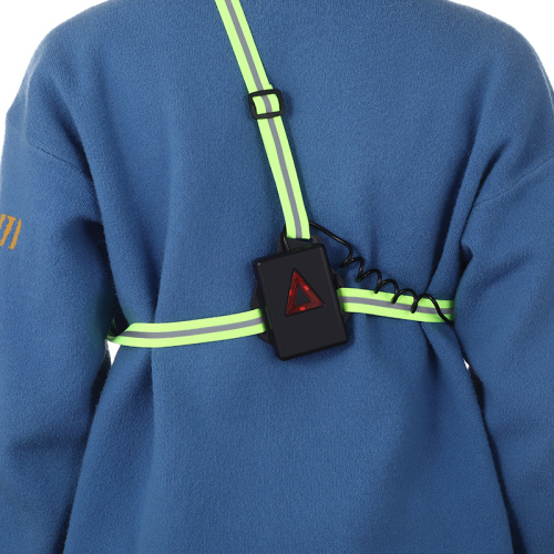 Segurança Reflexivo USB Carregamento Luz do peito