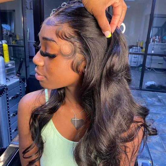 YesWigs Raw Brazilian Cuticle Aligned Virgin Body Wave Human Hair Full Hd Lace Front Closure Wigs Pre Plucked For Black Women