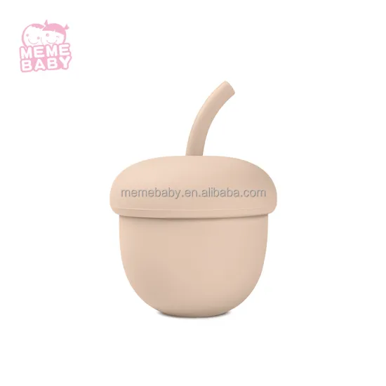 Silicone with Lid Cover Straw Infant Toddler Kids