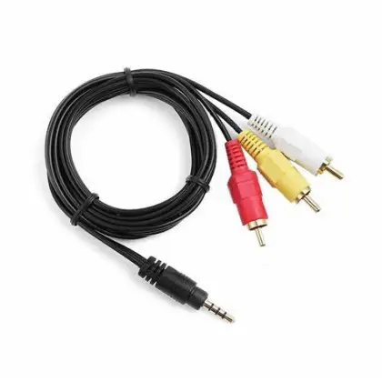 RCA Video and Audio Cable for DVD and Stereo Connections
