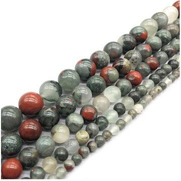 20MM BloodStone Chakra Gemstone Balls for Stress Relief Meditation Balancing Home Decoration Bulks Crystal Spheres Polished