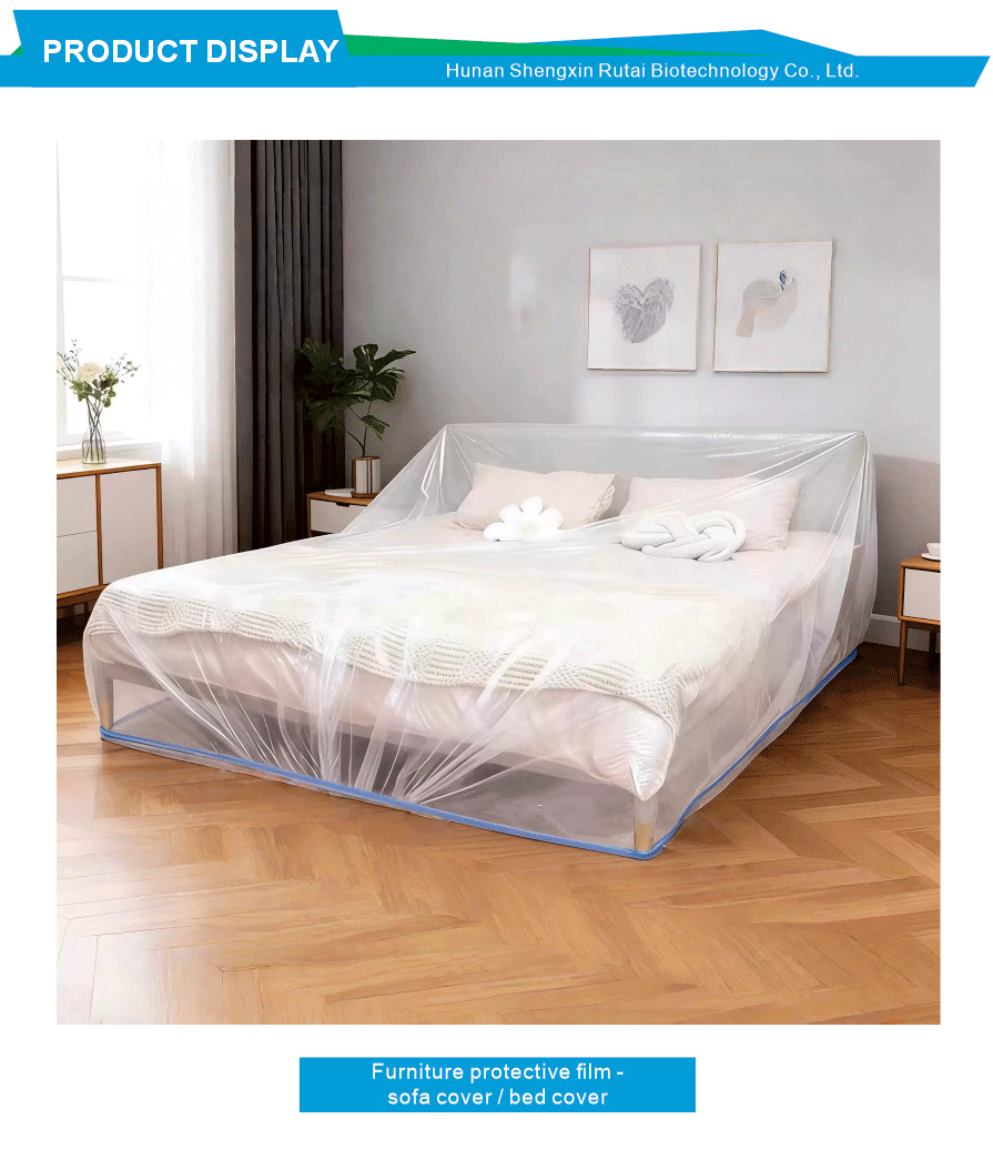 Full Wrap Plastic Sofa Bed Protection