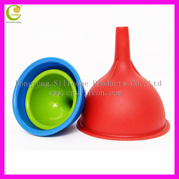 Kitchen Craft Colourworks Small Collapsible Silicone Mini Filling Liquid Oil Water Funnel