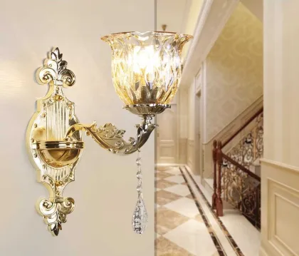 European Style Living Room Wall Lighting: Dual & Single Head LED Wall Lights & Aisle Lighting