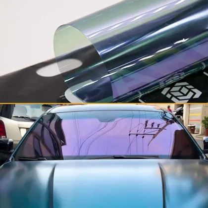Chameleon Window Tint 80% VLT Blue Purple Color Change Windshield Solar Film