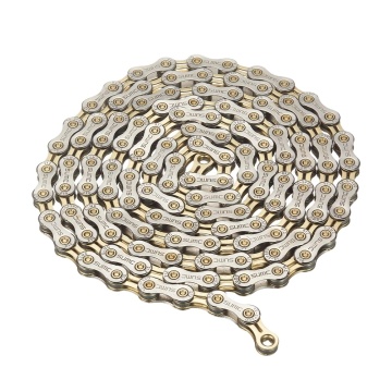 SUMC Mountain Road Bicycle Chain 6-12 Speed 116/126 Link Hollow Ultra Light Shifting Gold Chain