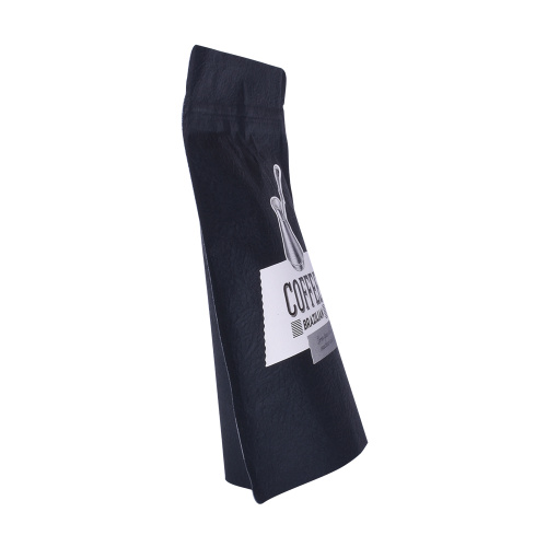 Sac de café torréfié ziplock noir finition mate sachets emballage flexible