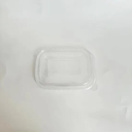 PET lid for rectangular paper tray