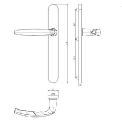 Excellent Aluminum Double Handles