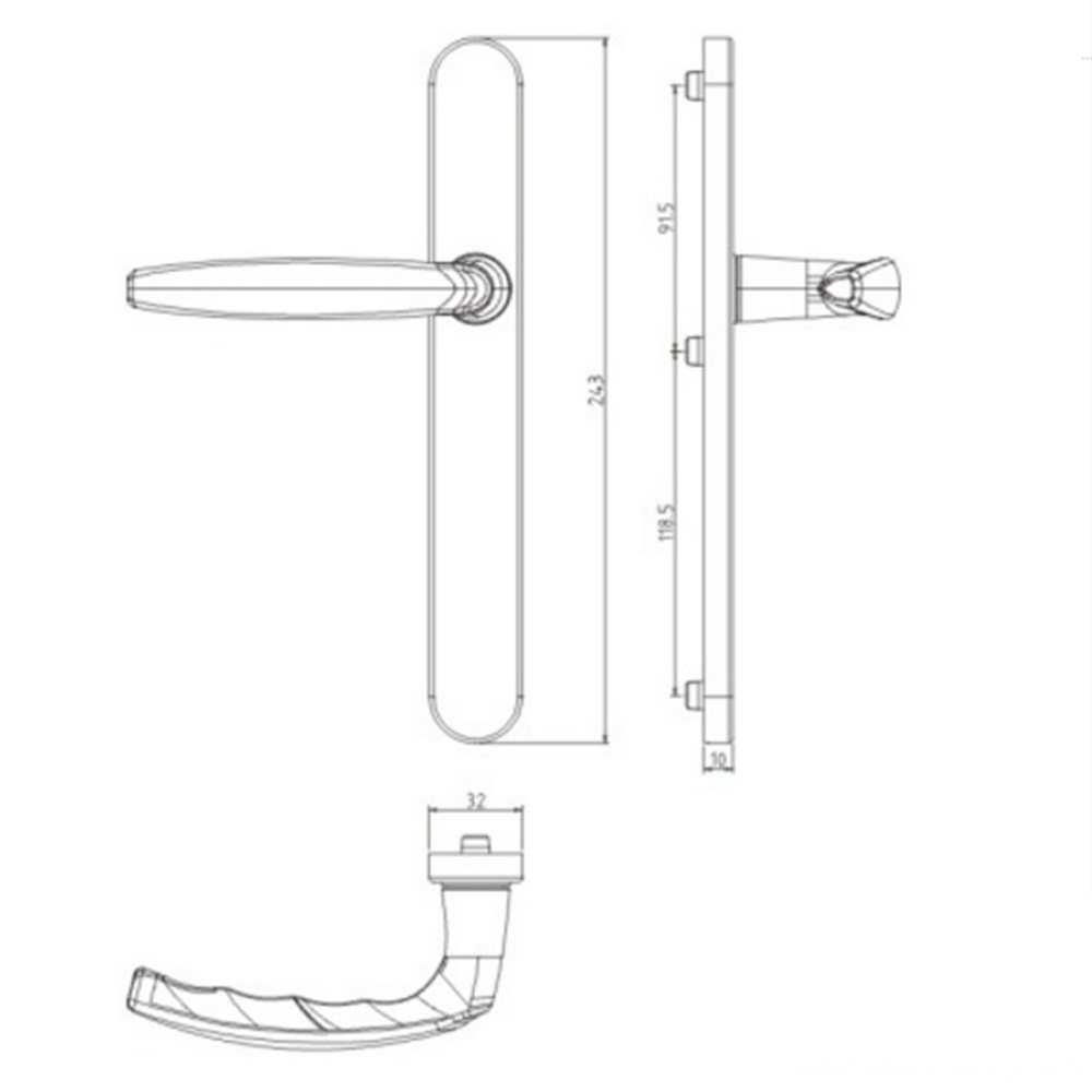Excellent Aluminum Double Handles Drawing