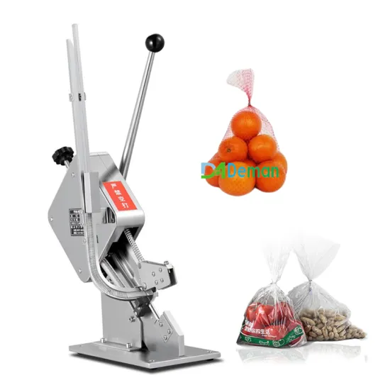 Plastic Mesh Bag Tying Machine for Snacks and Sausages