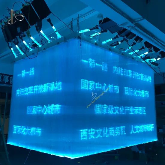 High Quality Customized LED Curtain Lights with PMMA Plastic Optical Fibers