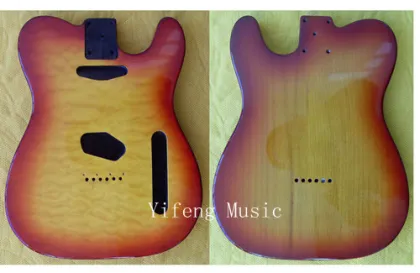 Solid Alder SELECT Flame Maple Top Tele BODY REPLACEMENT