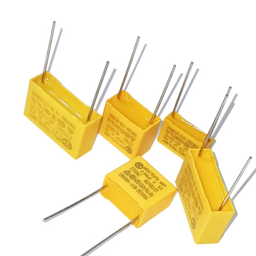 Condensatori a pellicola sottile 275V 250VAC 0,1UF 0,22/0,33/0,47/0,68uf 100NF 104/223/684 10/5/20/22mm MKP X2 Condensatori di sicurezza
