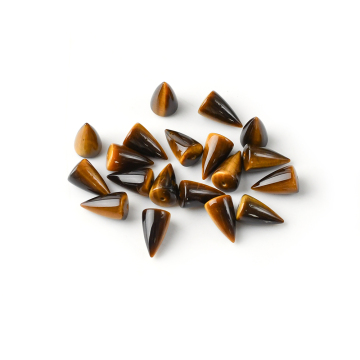 Yellow Tiger Eye Bullet Shape Gemstone Fancy shape for Jewelry Making Stone