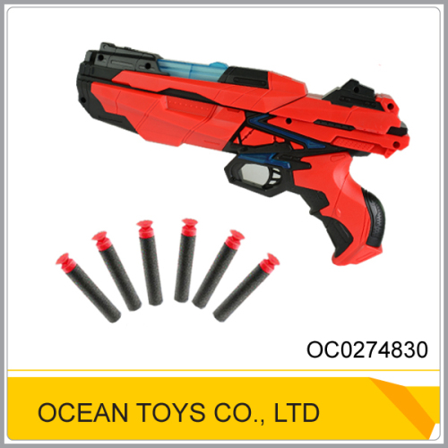 Kids battery opetated safety plastic bullet toy gun OC0274827