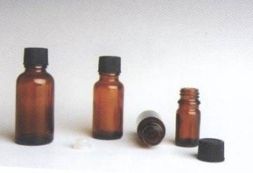 Custom Clear / Amber,  Medical, Pharmaceutical, Screw Glass Bottles Am-mgb