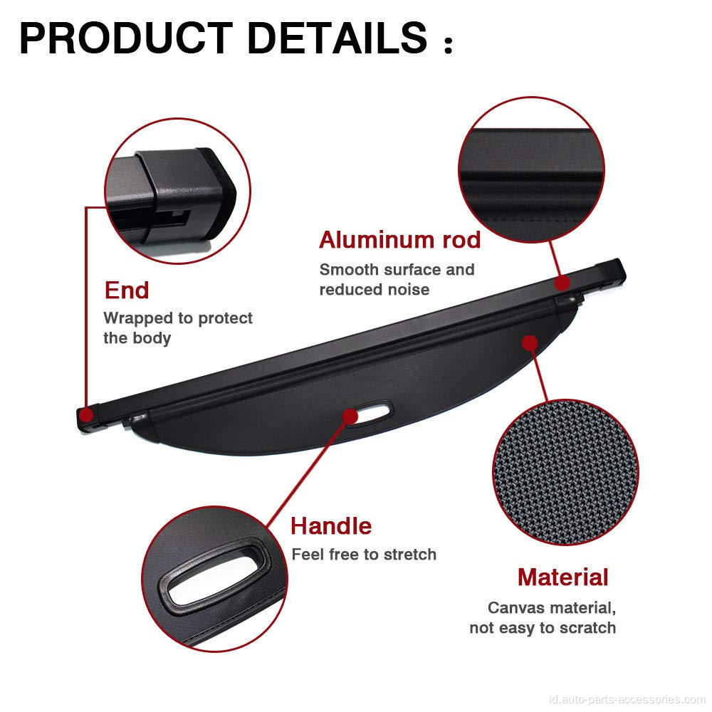 Parcel Shelf Retractable Cargo Cover untuk Hyundai IX45